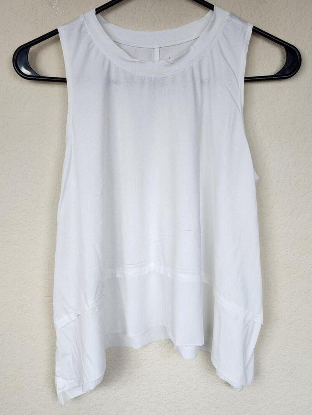 Small Sheer White Tank Top Shirt